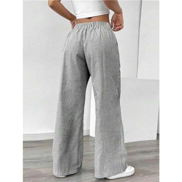 Striped Wide Leg Pants - Picture 7 of 11